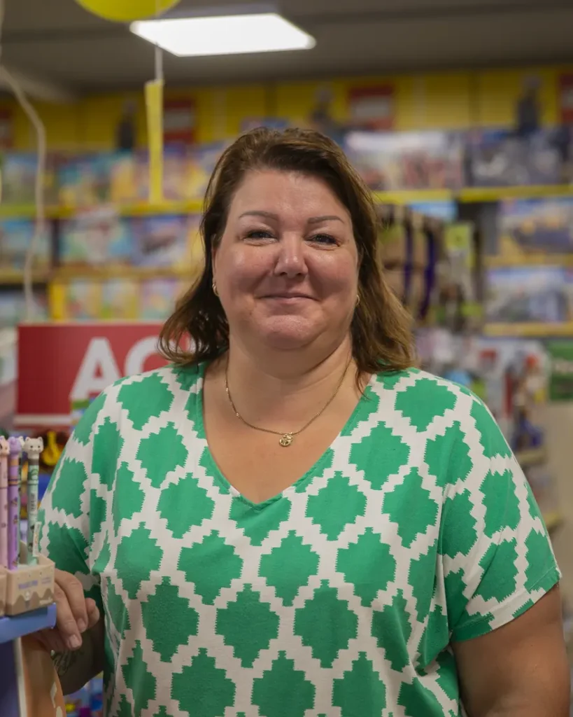 Nicole in de winkel